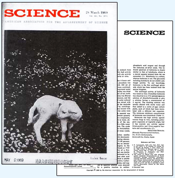 1969年アメリカの科学雑誌「SCIENCE(サイエンス)」に掲載されました。